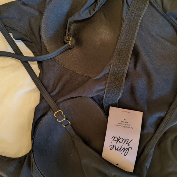 Lime Ricki 2X Black Swimsuit New with Tags - Picture 5 of 7
